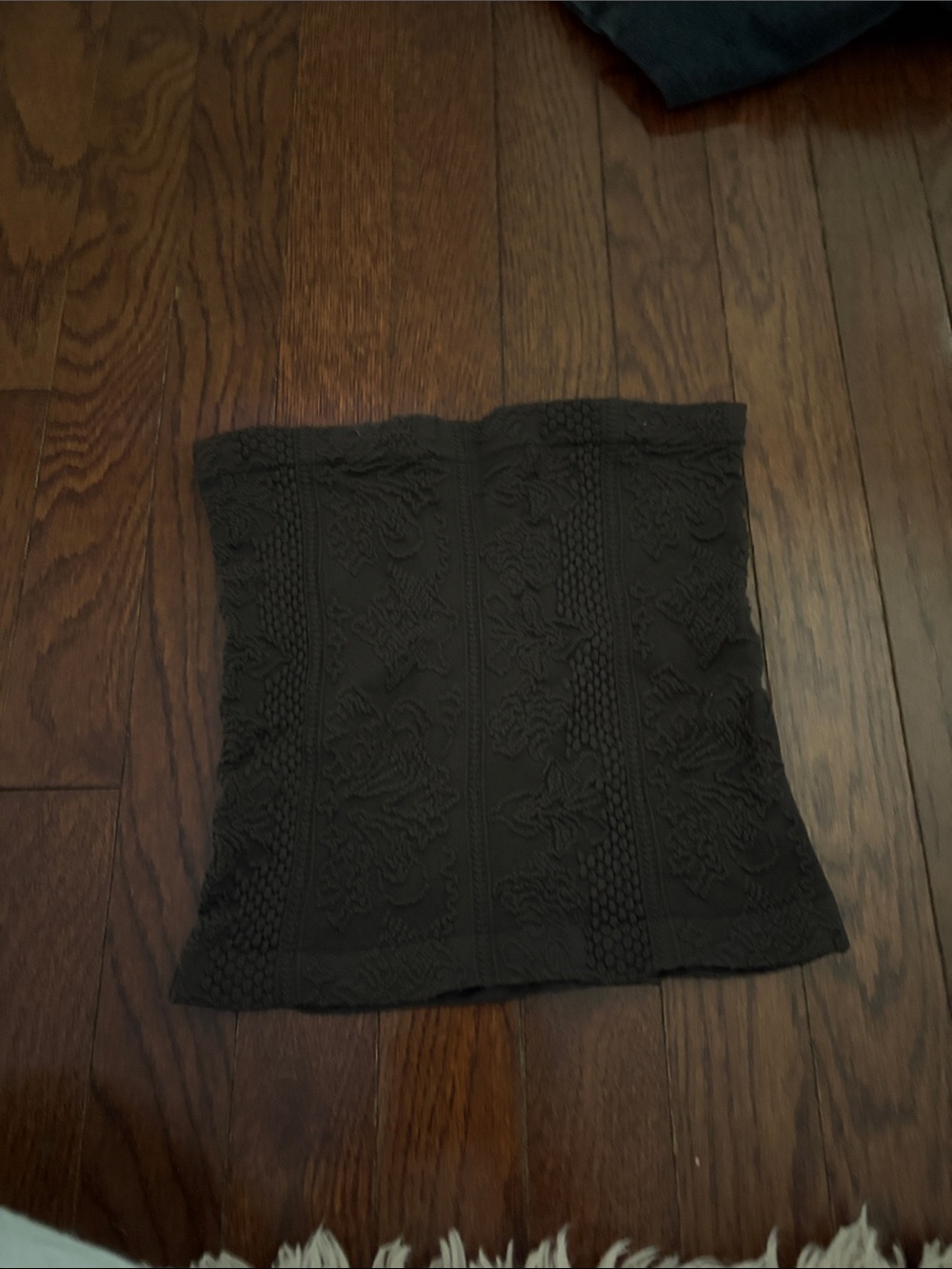 Tilly's Black Crochet Strapless Crop Top